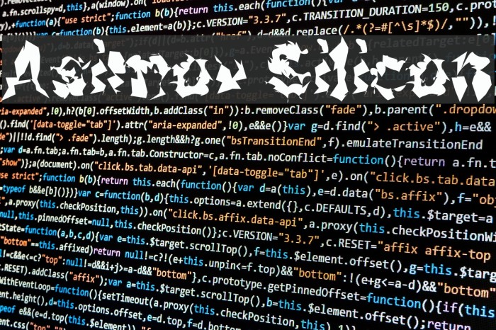 Asimov Silicon フォント examples