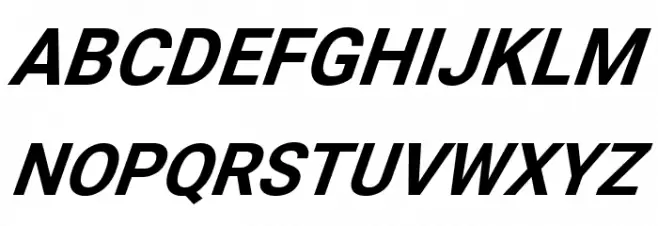 Asimov SuperItalic Schriftart Groß