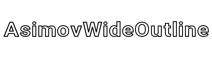 Asimov Wide Outline  Free Fonts Download