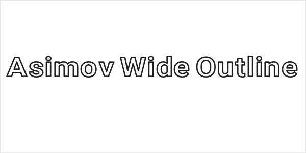 Asimov Wide Outline Logo