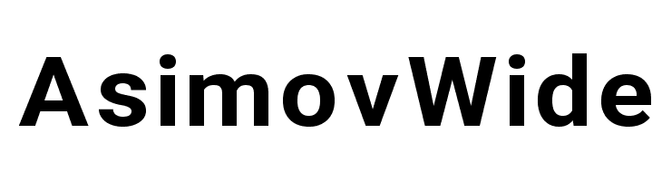 Asimov Wide Font