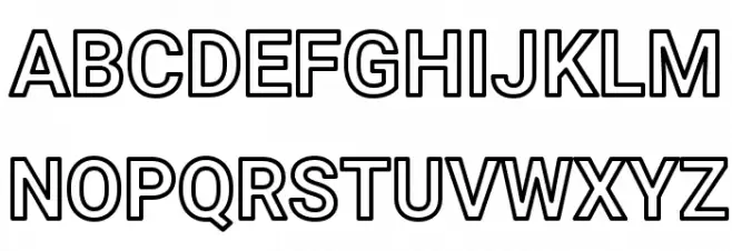 AsimovOu Font UPPERCASE