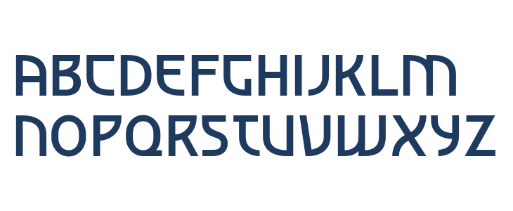 Asimovian Regular Uppercase