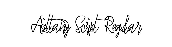 Asittany Script Regular  免费字体下载