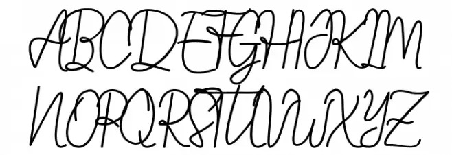 Asittany Script Regular Polices MAJUSCULES