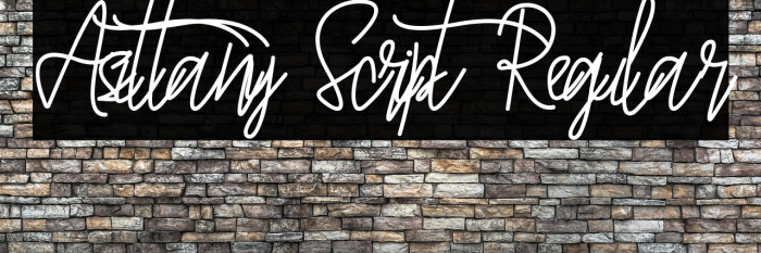 Asittany Script Regular Example 1