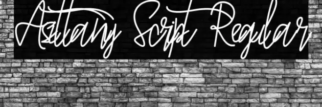 Asittany Script Regular Font examples