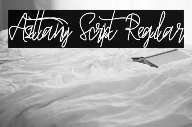 Asittany Script Regular Font examples