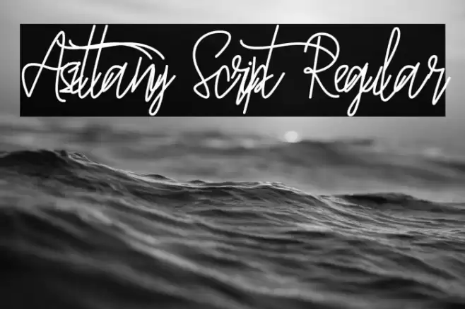 Asittany Script Regular Font examples