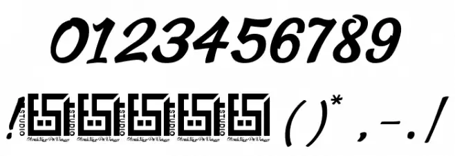 Asiyah Script Font OTHER CHARS