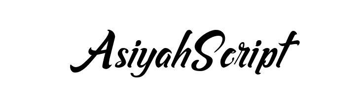 Asiyah Script  नि: शुल्क फ़ॉन्ट्स डाउनलोड