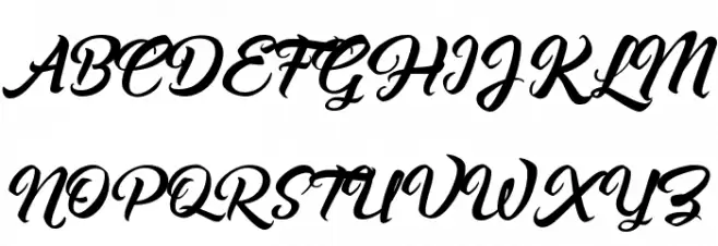Asiyah Script Schriftart Groß