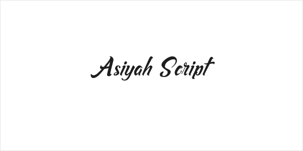 Asiyah Script Logo