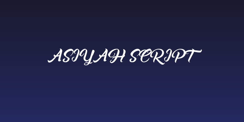 Asiyah Script Social Header