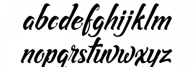 Asiyah Script Font LOWERCASE