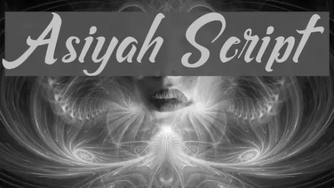 Asiyah Script Font examples