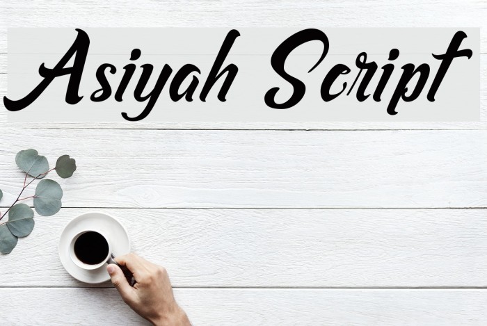 Asiyah Script Font examples