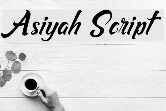 Asiyah Script Font examples
