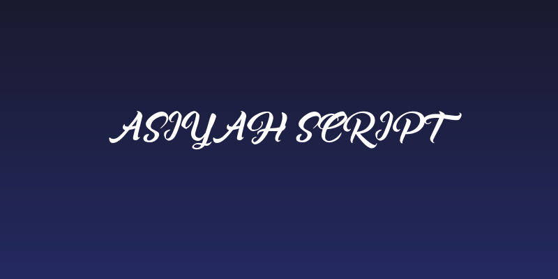 Asiyah Script Social Header