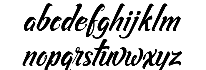 Asiyah Script Font LOWERCASE