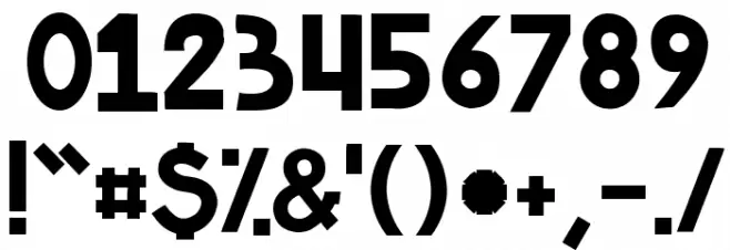 Ask My Flashlight Font OTHER CHARS