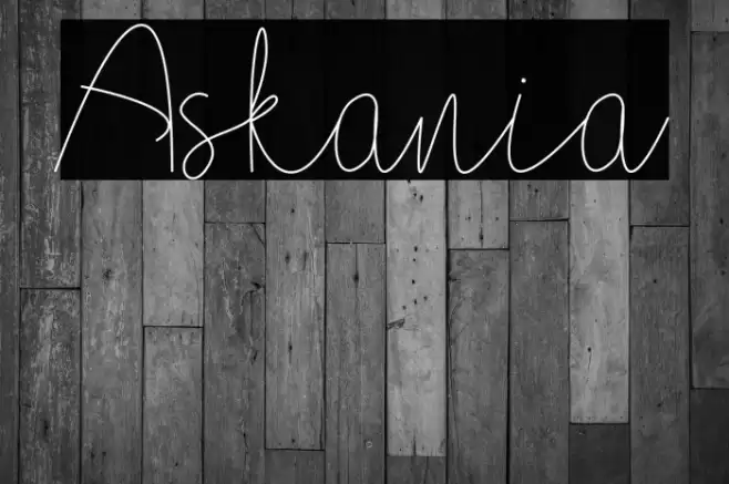 Askania Font examples