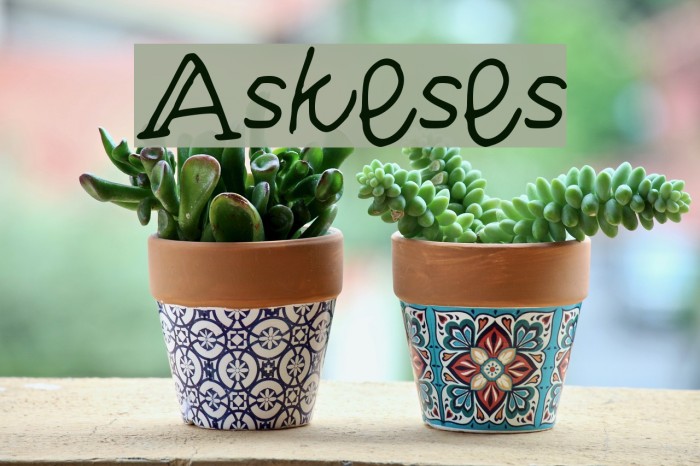 Askeses Font examples