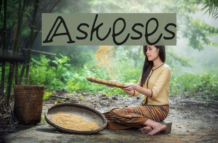 Askeses Font examples