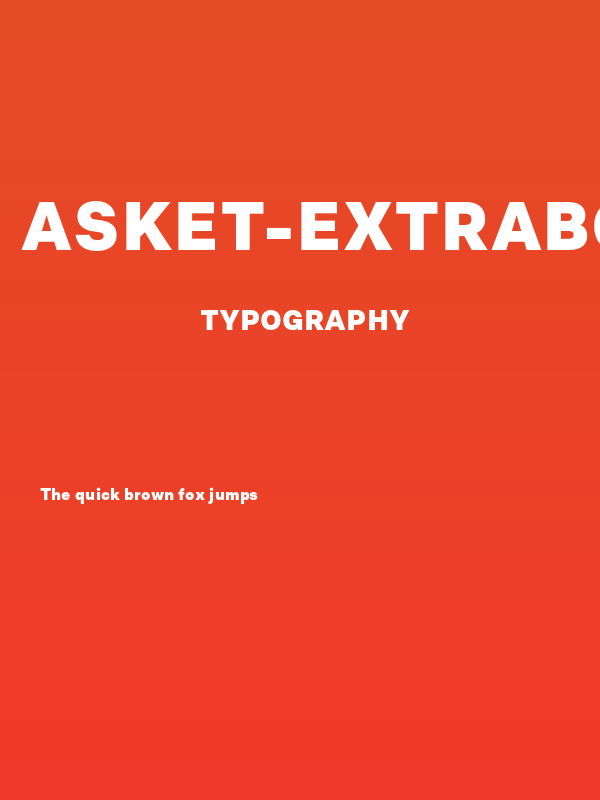 Asket-ExtraBold Poster