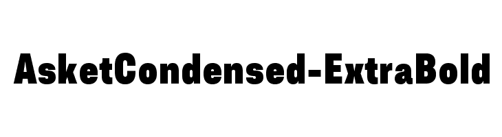 AsketCondensed-ExtraBold  Free Fonts Download