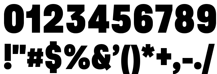AsketCondensed-ExtraBold Font OTHER CHARS