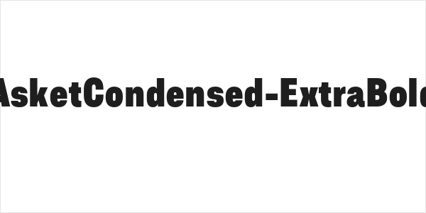 AsketCondensed-ExtraBold Logo