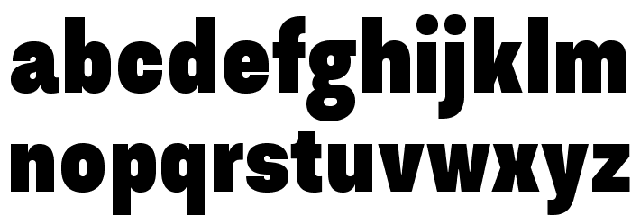 AsketCondensed-ExtraBold Font LOWERCASE