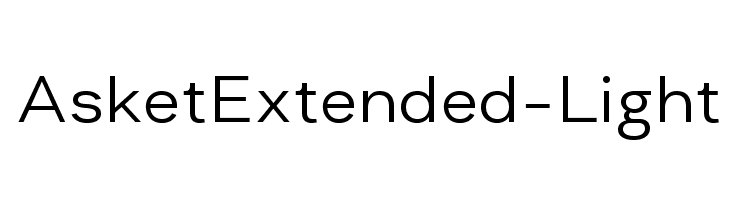 AsketExtended-Light  Free Fonts Download