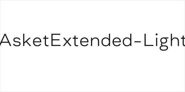 AsketExtended-Light Logo
