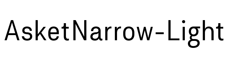 AsketNarrow-Light  Fuentes Gratis Descargar