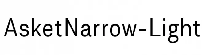 AsketNarrow-Light  Fuentes Gratis Descargar