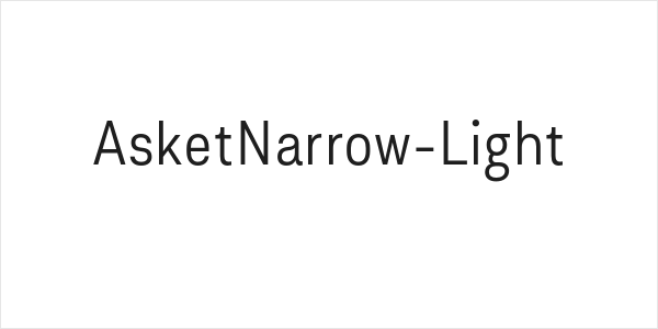 AsketNarrow-Light Logo