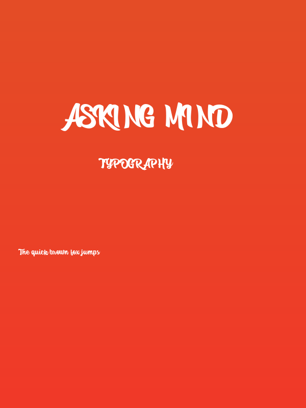 Asking Mind Poster