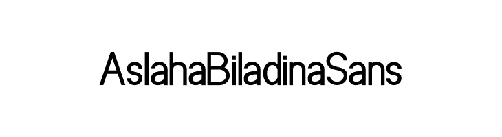 Aslaha Biladina Sans  免费字体下载