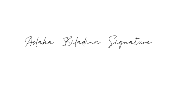Aslaha Biladina Signature Logo