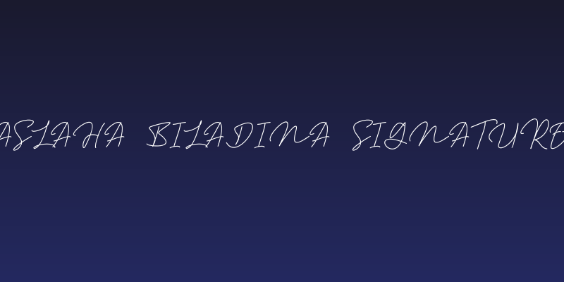 Aslaha Biladina Signature Social Header