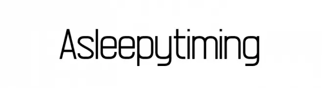 Asleepytiming  Fuentes Gratis Descargar