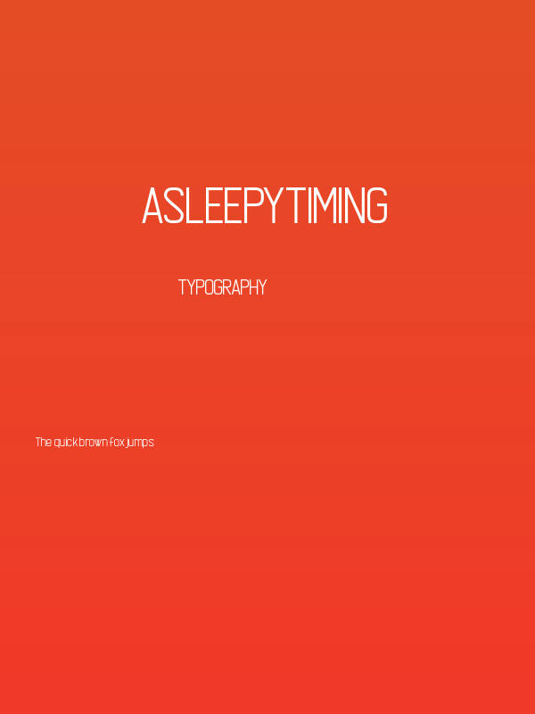 Asleepytiming Poster