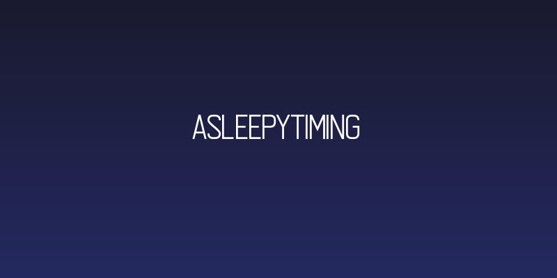 Asleepytiming Social Header