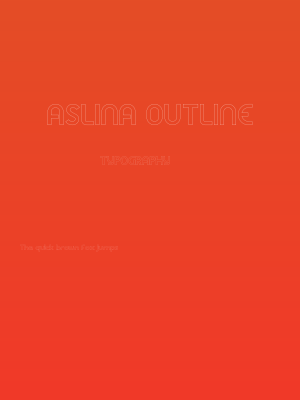 Aslina Outline Poster