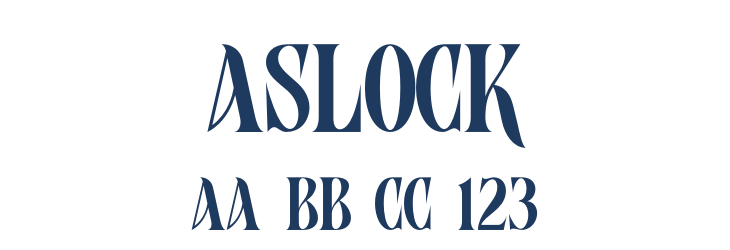 Aslock Font Preview