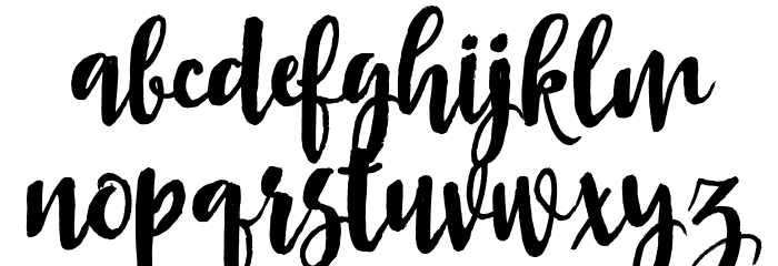 Asly Brush Font LOWERCASE