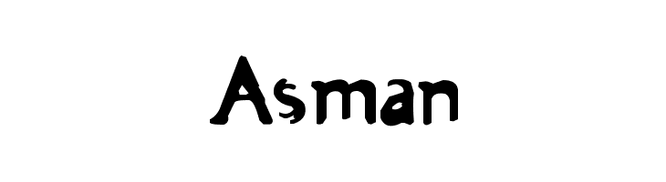 Asman  font caratteri gratis