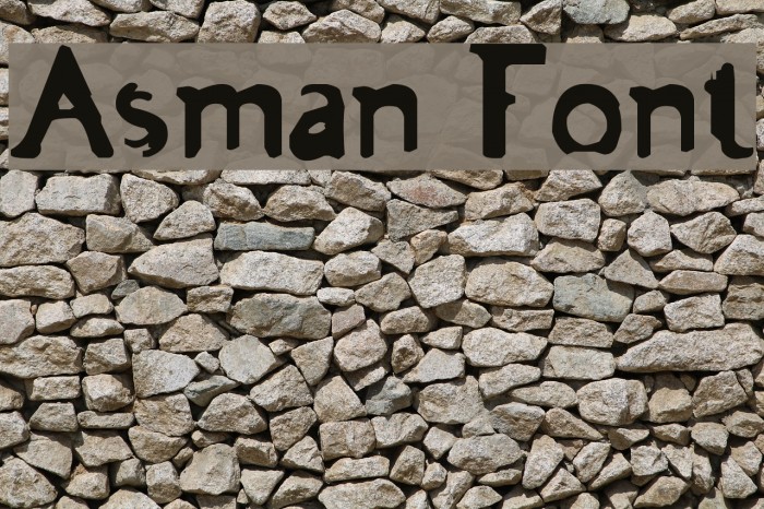 Asman Font examples